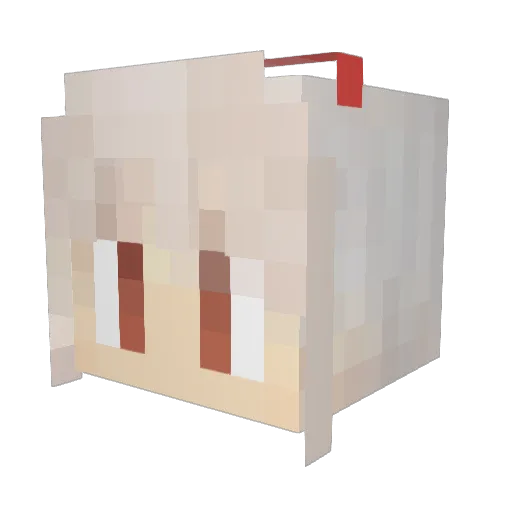 Y007T Minecraft avatar head, 3D render