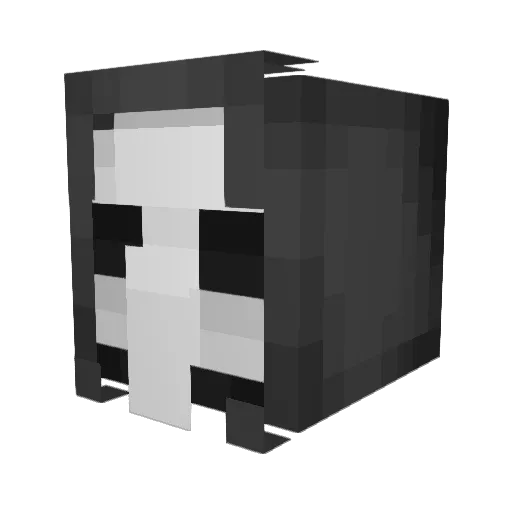 Y00pik Minecraft avatar head, 3D render