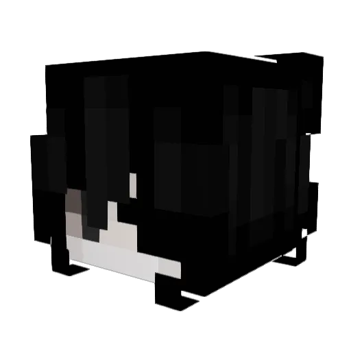 Y0BS Minecraft avatar head, 3D render