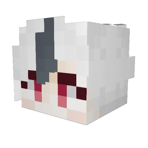 Y0H4R1 Minecraft avatar head, 3D render