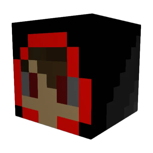 Y0LIT0 Minecraft avatar head, 3D render