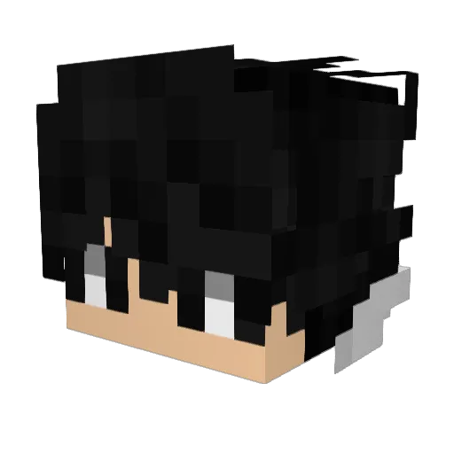 Y0NRES Minecraft avatar head, 3D render