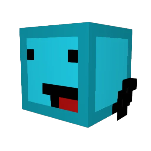 Y0PPPA Minecraft avatar head, 3D render