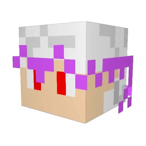 Y0hhaN Minecraft avatar head, 3D render