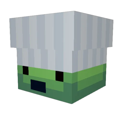 Y0rkk Minecraft avatar head, 3D render