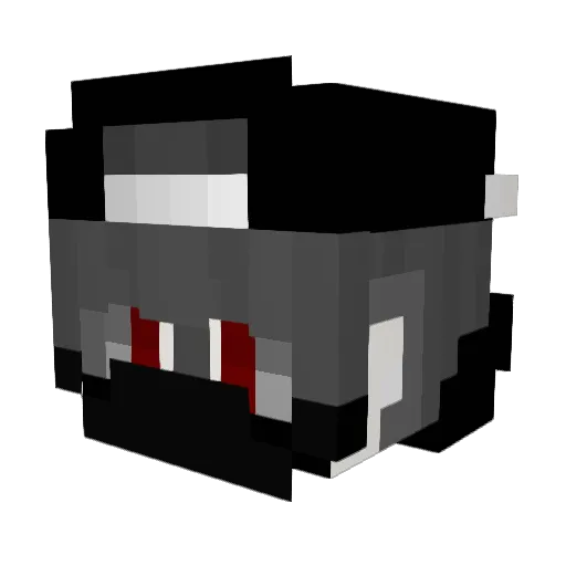 Y2Sn0w Minecraft avatar head, 3D render