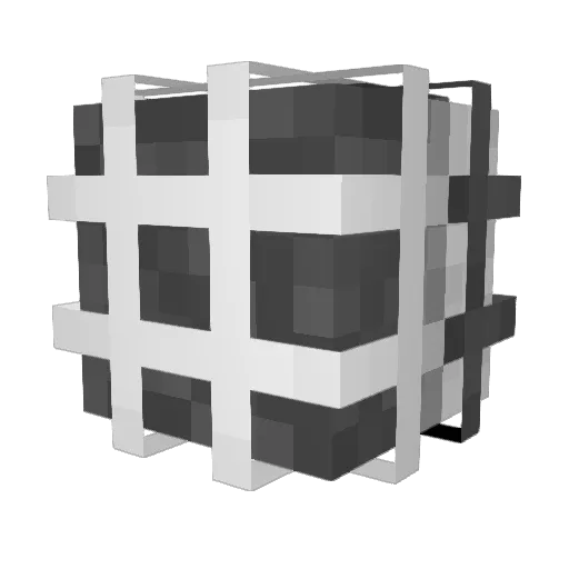 Y3RP Minecraft avatar head, 3D render