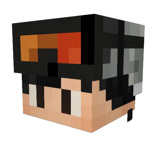 Y3Ssey Minecraft avatar head, 3D render