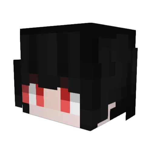 Y3lu Minecraft avatar head, 3D render