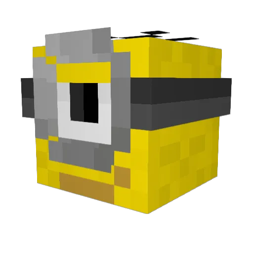 Y4NN1SHD Minecraft avatar head, 3D render