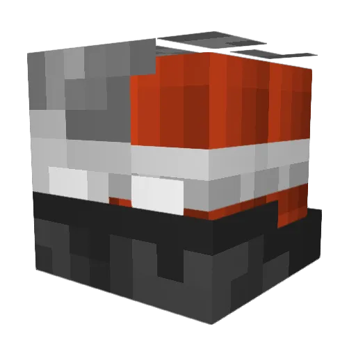 Y4m4to Minecraft avatar head, 3D render