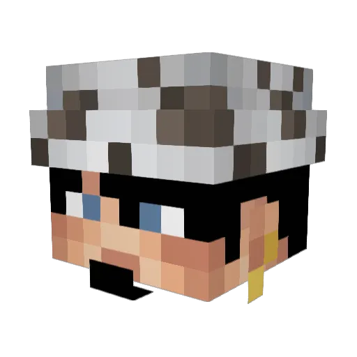 Y4nder33 Minecraft avatar head, 3D render