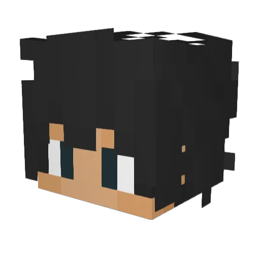 Y4zan Minecraft avatar head, 3D render