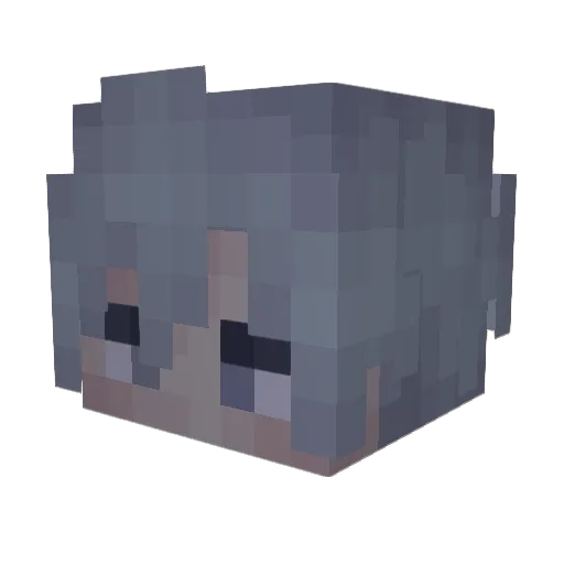 YA0II Minecraft avatar head, 3D render