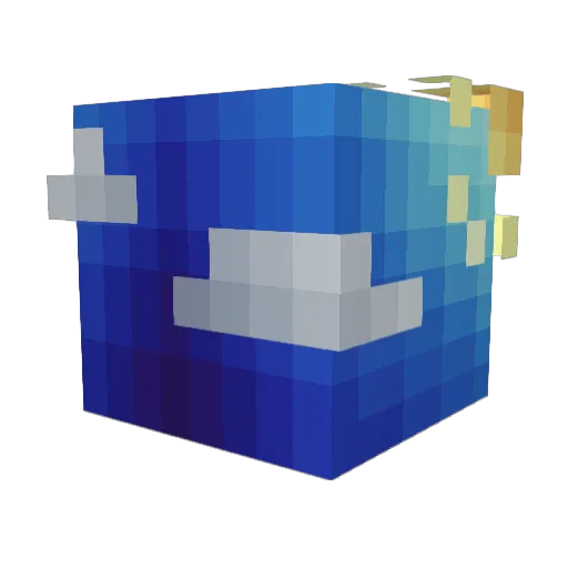 YABOID Minecraft avatar head, 3D render