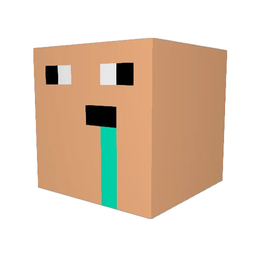 YABOIEATRICE Minecraft avatar head, 3D render
