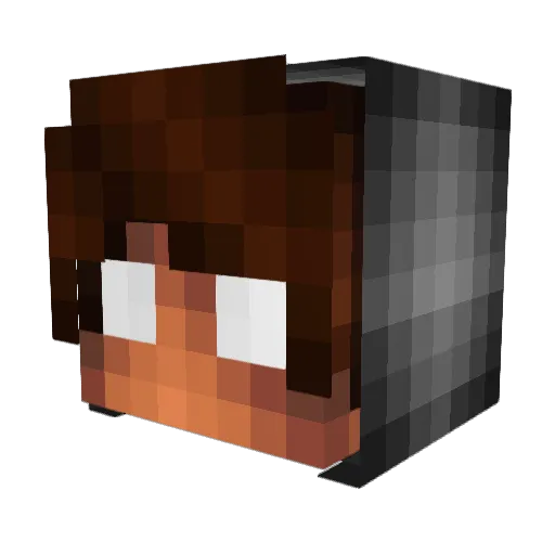YABOYPJ Minecraft avatar head, 3D render