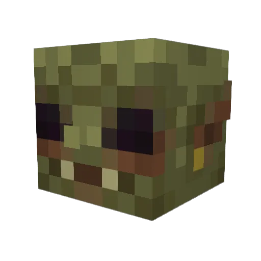 YACKLEZ Minecraft avatar head, 3D render