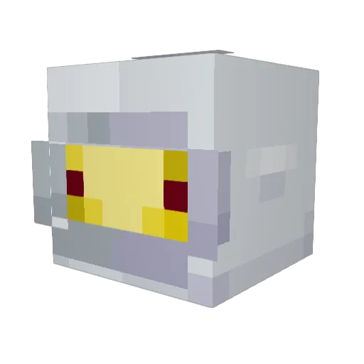 YAGYREVMAI Minecraft avatar head, 3D render