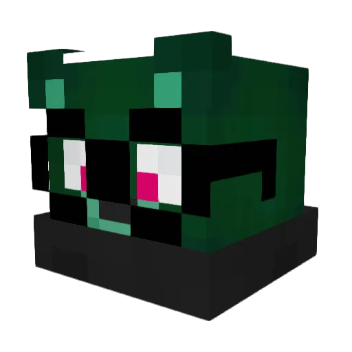 YAHYAHM Minecraft avatar head, 3D render