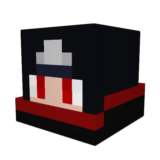 YAIBAAA Minecraft avatar head, 3D render