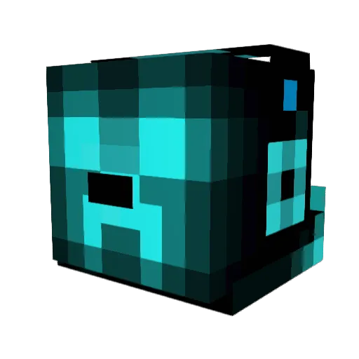 YAMAHAVR46 Minecraft avatar head, 3D render