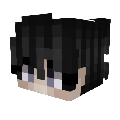 YAMIX_X5 Minecraft avatar head, 3D render