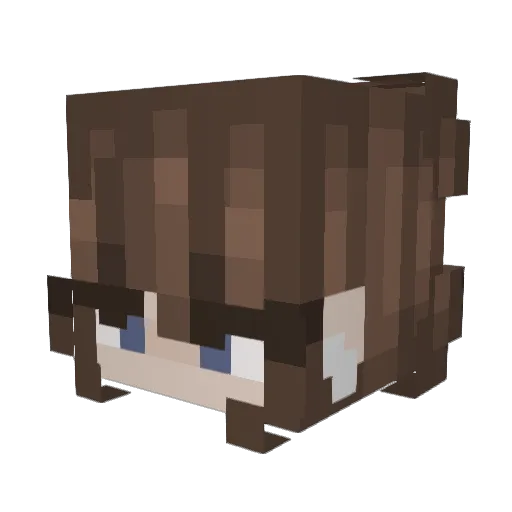 YAMS2 Minecraft avatar head, 3D render