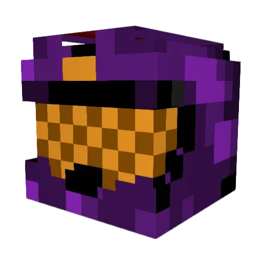 YAM_KING Minecraft avatar head, 3D render