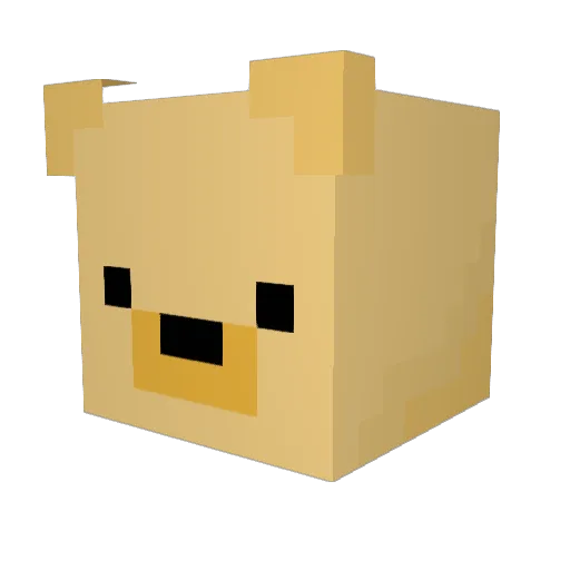 YANOSSSS Minecraft avatar head, 3D render