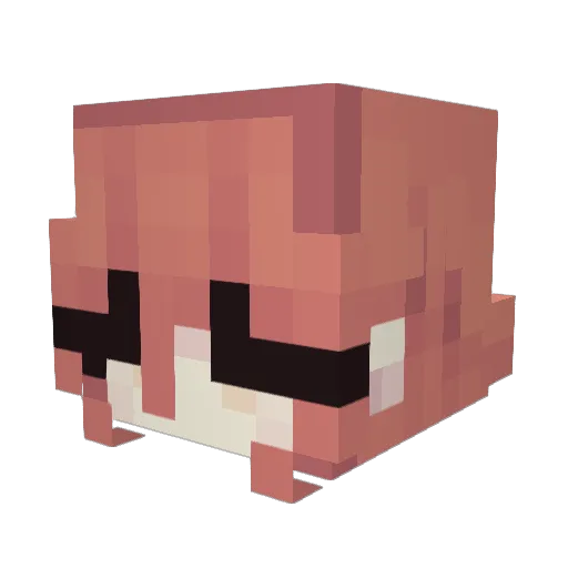 YAOYUEHLIIII Minecraft avatar head, 3D render
