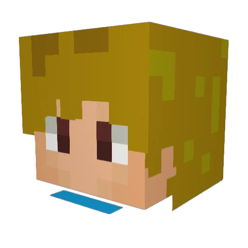 YAQUETAZO Minecraft avatar head, 3D render