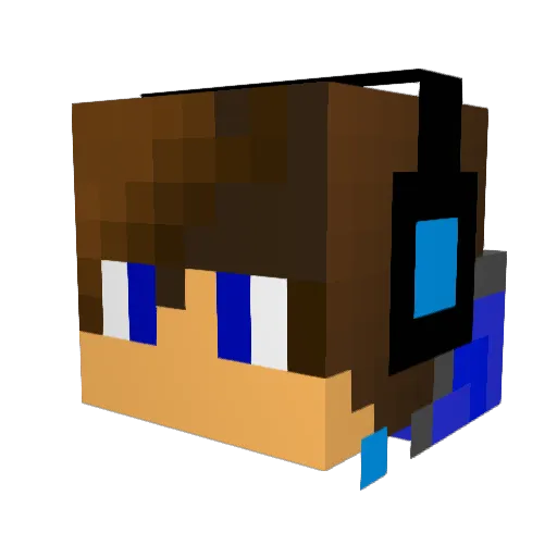 YAR2 Minecraft avatar head, 3D render