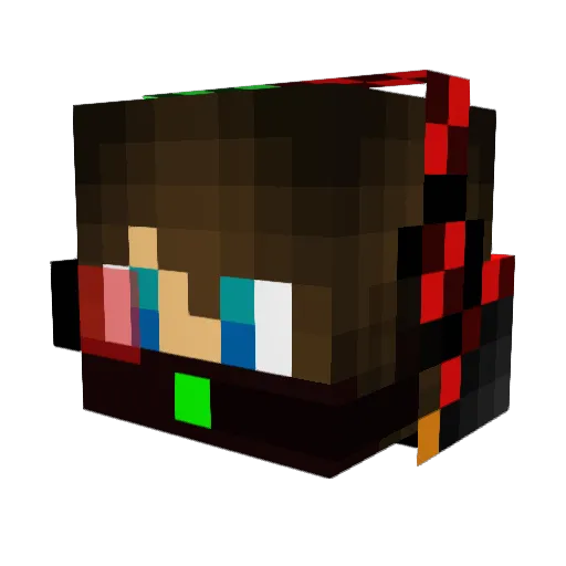 YARIMASUNEE Minecraft avatar head, 3D render