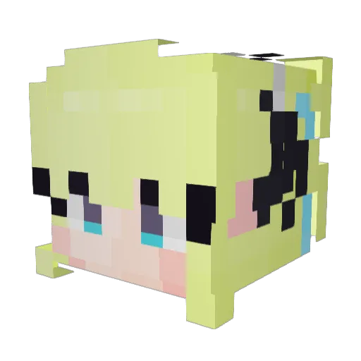 YASAKIRAN Minecraft avatar head, 3D render