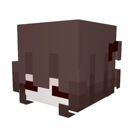 YATEKKOMO Minecraft avatar head, 3D render