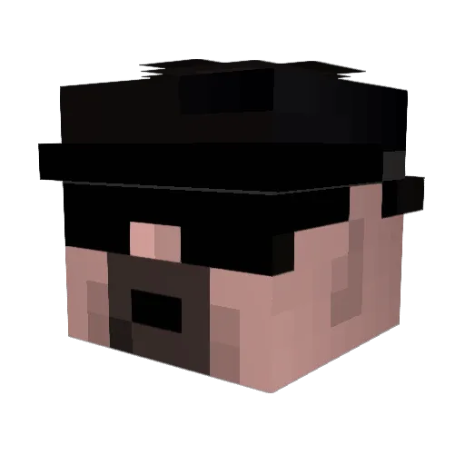 YATESON27 Minecraft avatar head, 3D render