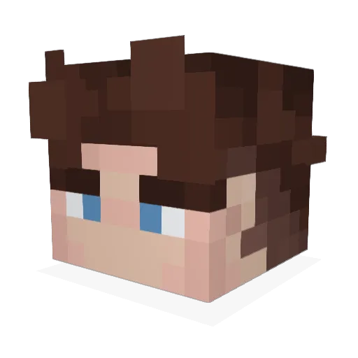YATIMYR123 Minecraft avatar head, 3D render