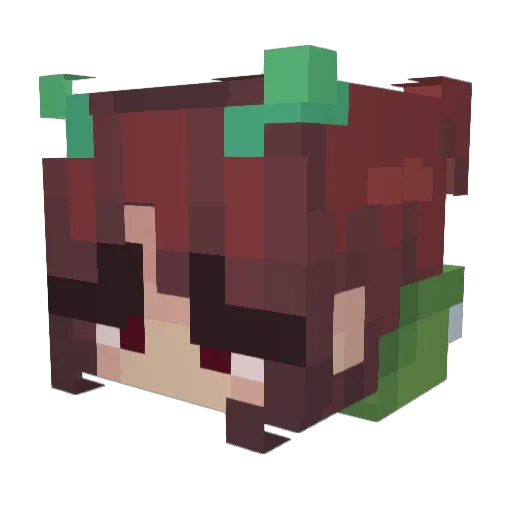 YAXLIEN Minecraft avatar head, 3D render