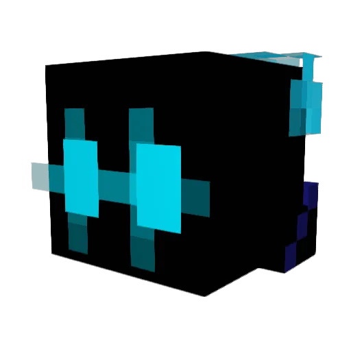YA_TIME Minecraft avatar head, 3D render
