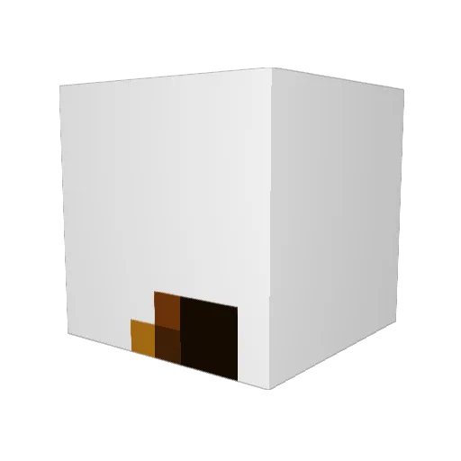 YBMikki Minecraft avatar head, 3D render