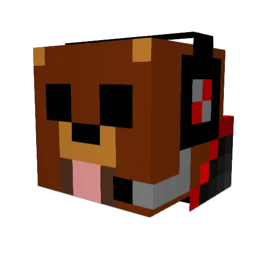YBNbenja Minecraft avatar head, 3D render