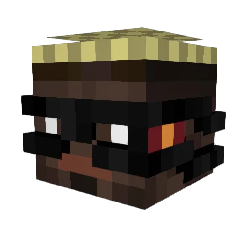 YBleao Minecraft avatar head, 3D render