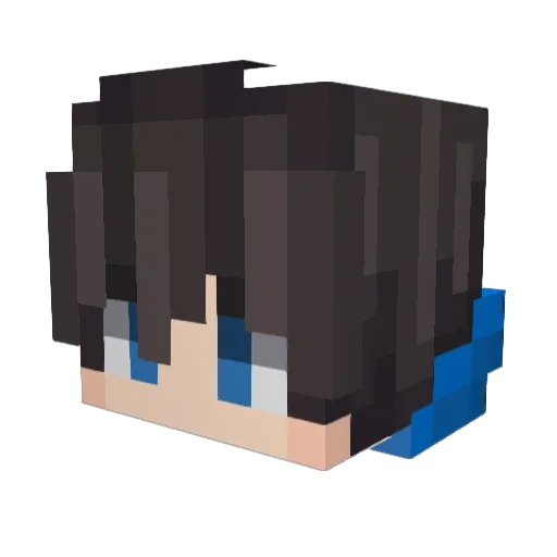 YCJaCK Minecraft avatar head, 3D render