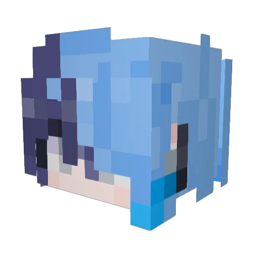 YCookieY2 Minecraft avatar head, 3D render
