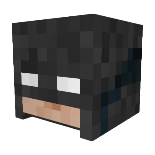 YD1107 Minecraft avatar head, 3D render