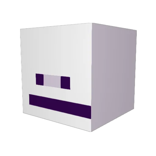 YDK47 Minecraft avatar head, 3D render