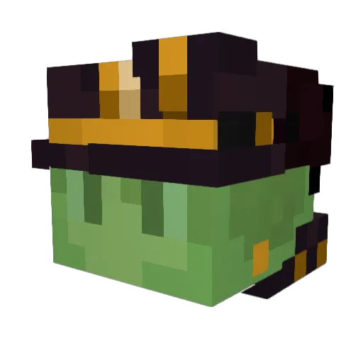 YDLS777 Minecraft avatar head, 3D render