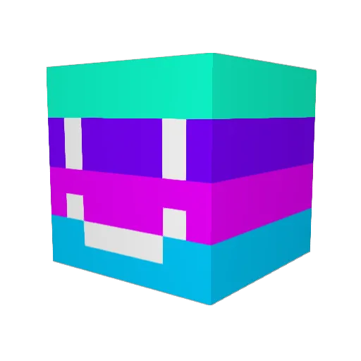 YDOIPLAY Minecraft avatar head, 3D render