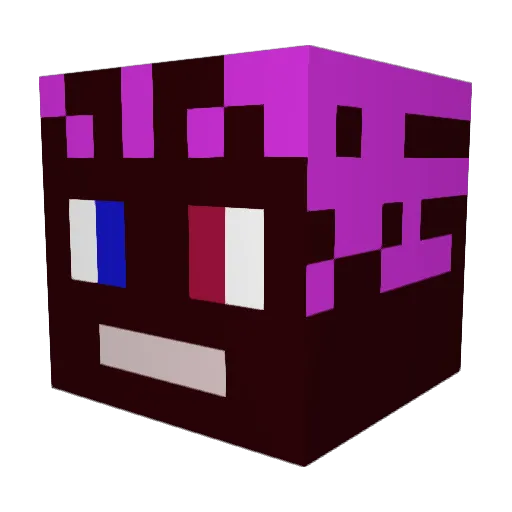 YDPSB Minecraft avatar head, 3D render